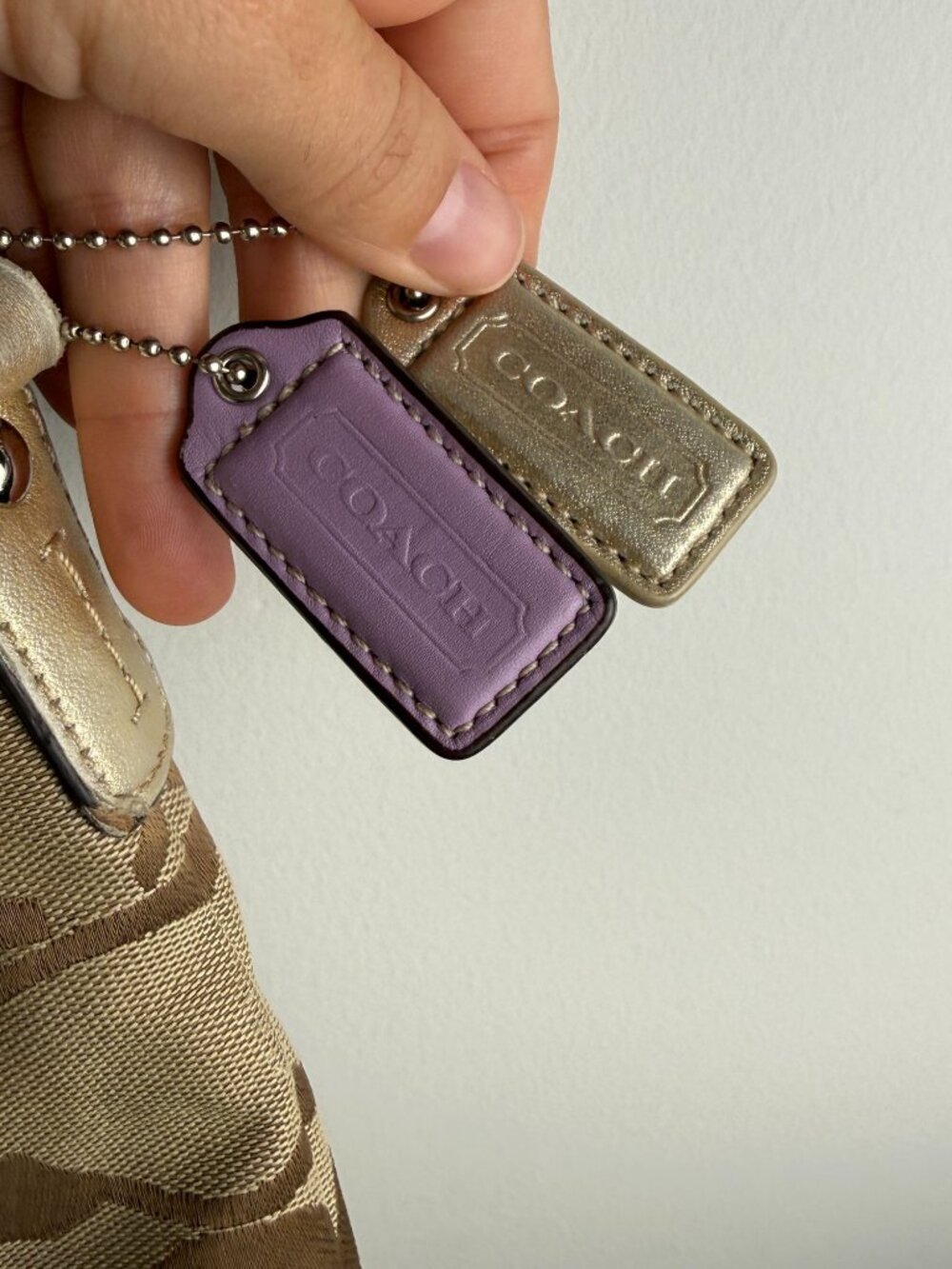 Coach 2010 Signature Jacquard Crossbody Shoulder Bag Style F14869 Y2K - Picture 6 of 10
